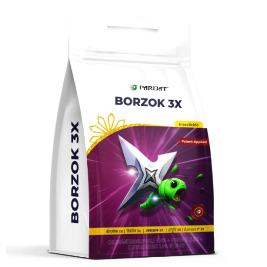 <b>BORZOK 3X</b><br><span style="font-size:50%;">(Chlorantraniliprole 0.4% + Fipronil 0.6% + Clothianidin 1.00% w/w GR)</span>